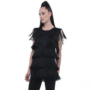 Norma Kamali Fringe Tee